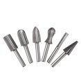 thumbnail image 1 of Paquete de 6 mm de fresas rotativas de tungsteno de doble corte, vástago de tungsteno Brocas para limar, grabar y pulir para herramientas rotativas, 1 of 5