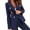 Navy Blue, variant on BAETEUY Women Suit Coat Lapel Long Sleeve Double Breasted Suit Jacket