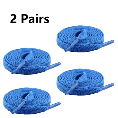 QUTETN 2 Pair Flat Shoe laces Wide Shoelaces for Athletic Running Sneakers Shoes Boot Strings Layer Shoe Laces for Sneakers Thick Flat Sneakers Shoelaces