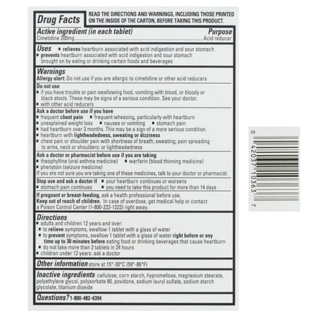 (2 pack) Tagamet HB 200 mg Cimetidine Acid Reducer and Heartburn Relief, 30 Count