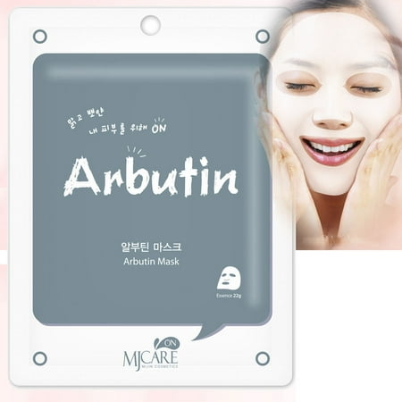 Korean Cosmetics Beauty Rejuvenating Arbutin Premium Essence Mask Pack Sheet, Brightening Anti-wrinkle, Skin Tightening, Pack of