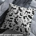 thumbnail image 2 of Manfei Black Cat Sewing & Crafting Fabric (5 Yards) for Boys Girls, Funny Animal Home Decor Fabric by the Yard, Pet Lovers DIY Fabric, 2 of 6