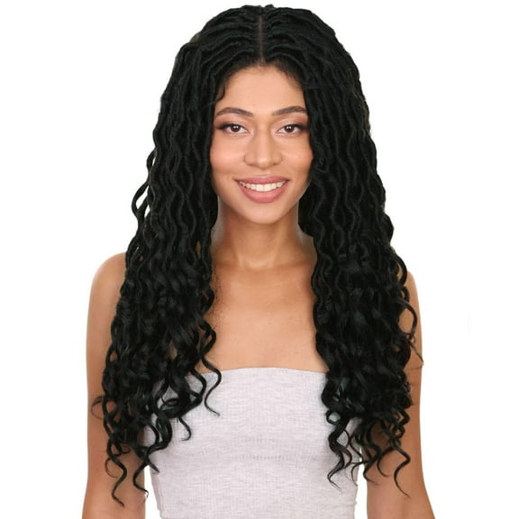 Andrea 4x4 Curly Long 4X4 Hand Tied Lace Braid Wig, Beauty Heat Resistant Fiber, 20  Shades of Natural, Dip Dyed, & Blended Colors
