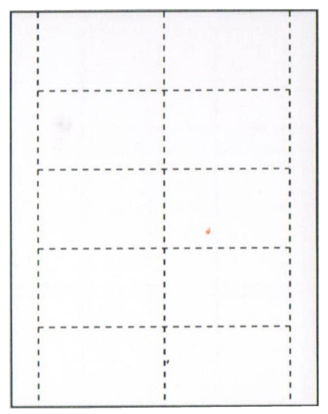 Print-Ready Name Badge Inserts (2-3/16" x 3-1/2"), 10-UP, Perfed on 8-1/2" x 11" White 65lb Cover Paper - 100 Sheets (1,000 Inserts)
