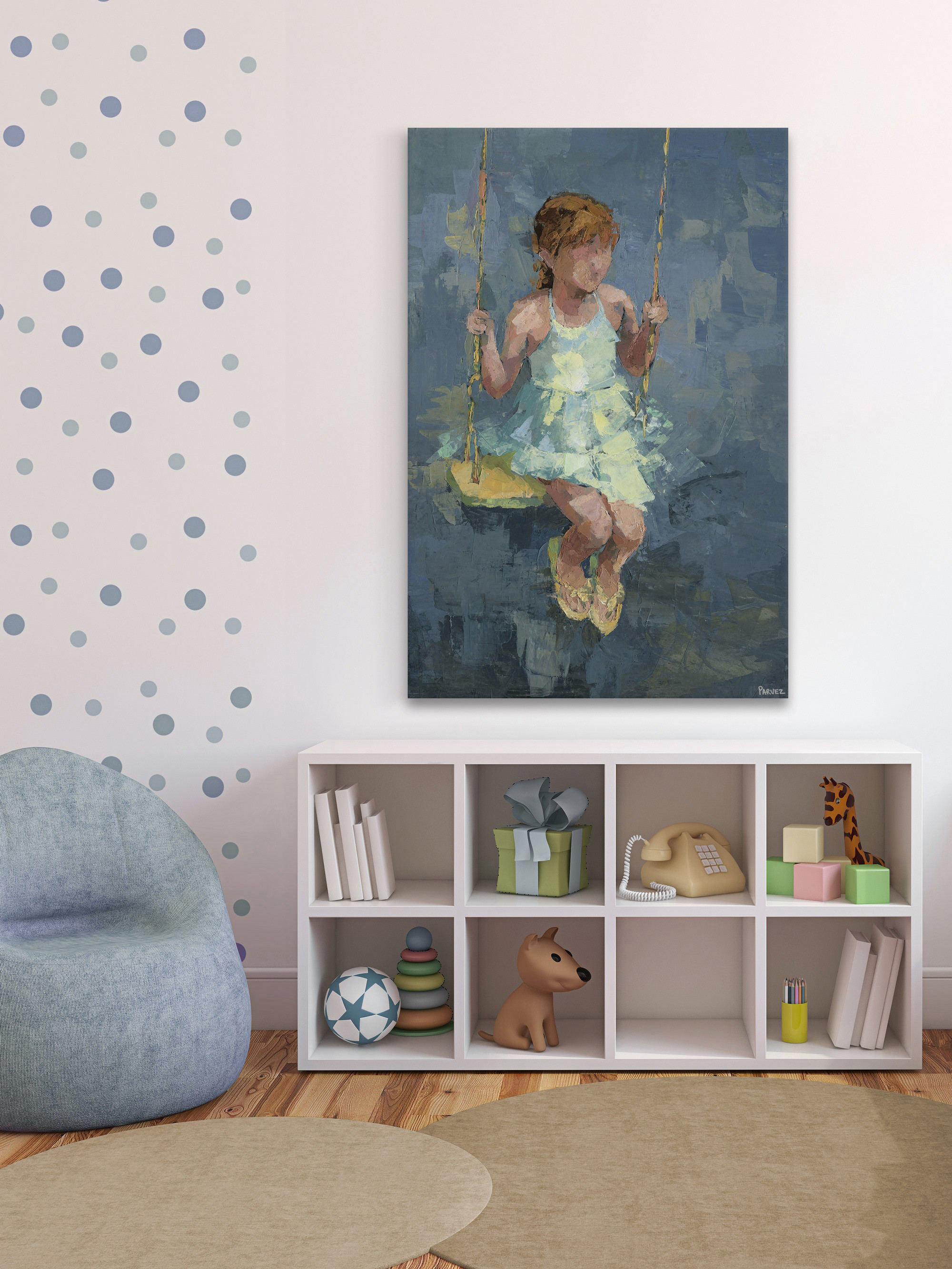 Parvez Taj Lovely Swing Canvas Wall Art