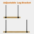 thumbnail image 4 of Heavy Duty Firewood Racks Adjustable Length Log Bracket Rack Holder, 4 of 7