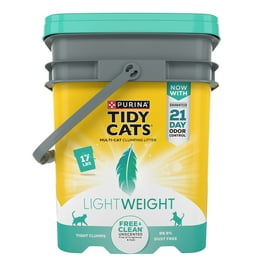 Purina Tidy Cats Multi Cat Clumping Kitty Litter 24 7 Performance Deodorizing 35 lb Pail Pack of 4
