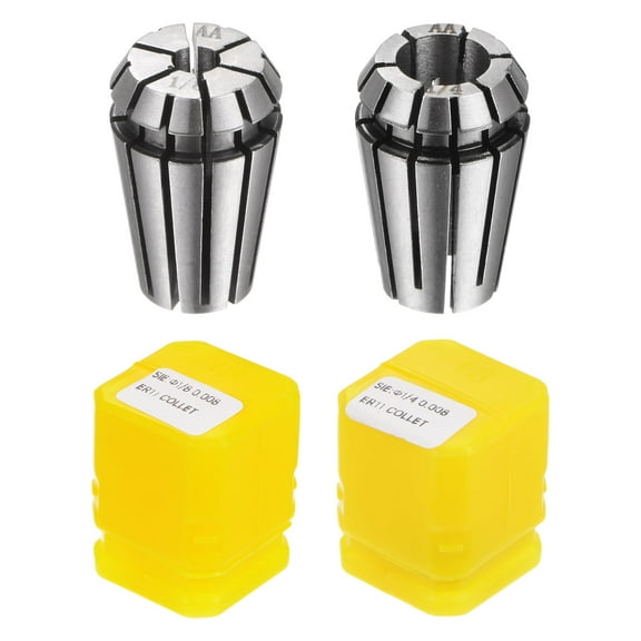 ER11 Spring Collet Set 1/4" 1/8" Spring Steel 0.008mm Precision for CNC Milling Machines