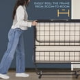 thumbnail image 3 of Heyward Folding Bed, Machine Washable Cot Size Memory Foam Mattress W/Bed Frame, 3 of 9