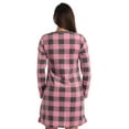 thumbnail image 3 of Just Love Women’s Small Checkerboard Print Nightshirt, Pink, 3 of 4