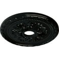 thumbnail image 3 of Ekena Millwork 20 7/8"OD x 3 5/8"ID x 1 5/8"P Palmetto Ceiling Medallion (Fits Canopies up to 5"), Hand-Painted Black Pearl, 3 of 7
