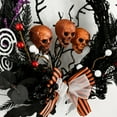 thumbnail image 7 of sruoe Halloween Decor, Halloween Decoration Indoor, Artificial Wreaths, Halloween Decoration Outdoor, Halloween Decoration, Halloween Skull Ghost Wreath, Halloween Wreaths for Front Door, 7 of 7