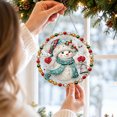 thumbnail image 2 of 2026 New Christmas DIY Diamond Painting Wall Hanging Ornament, Fun Hand‑Craft Project for Holiday Leisure Time,Festive Round Hanging Decor for Xmas Home Wall Window,Hand‑Finished Seasonal Accessory, 2 of 3