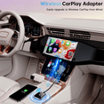 thumbnail image 2 of 2 in 1 Wireless Carplay Adapter Wired to Wireless Adapter Car AI Box Plug & Play Mini Car Play Adapter White, 2 of 7