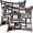 Multi 33, variant on Geometric Plaid Reversible Throw Pillow Covers 16 x 16-Inch Green Grey Black Geometry Pillow Covers Home Decor for Stripe Line Square Cushion Covers Set of 2 Modern Art