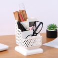 thumbnail image 3 of Kitchen Home Makeup Desktop Plastic 3 Slots Storage Organizer Divider Box 16*11.5cm, 3 of 5