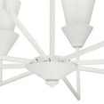 thumbnail image 2 of Progress Lighting Pinellas 8-Light Chandelier, Whiteplaster, Opal Glass Shades, 2 of 12