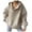 Beige-Fashion Sweatshirts, variant on Xcmzpl Women's Fleece Hoodies Cute Solid Color Hooded Sweatshirt Trendy Sweater Tops Workout Long Sleeve Blouses Early Fall Fashion