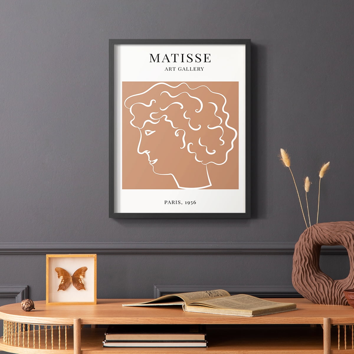 Matisse CXXVIII Framed Print in Black Solid Wood 16 x 20 Framed Print