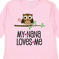 thumbnail image 4 of Inktastic My Nana Loves Me Owl Girls Long Sleeve Toddler T-Shirt, 4 of 5