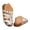 Silver, variant on Closed Toe Sandal for Women Strappy Cutout Cork Footbed Casual Walking Slides Comfortable Soft Sole Fisherman Sandal Size 7.5,White