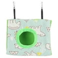 thumbnail image 2 of Cama Colgante De Pájaros Casa Colgante De Aves, Patrón De Osos Triangular Hamaca Hamaca Para Mascotas De Fondo De Mascotas Cálidas Cómodas Suministros Para Mascotas Para La, 2 of 7