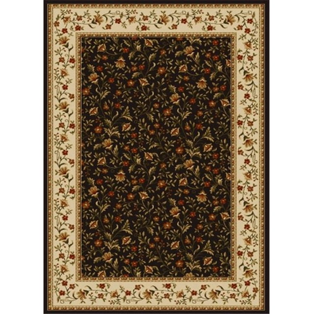 Radici 1593-1124-BROWN Como Rectangular Brown Traditional Italy Area Rug, 2 ft. 2 in. W x 7 ft. 7 in. H