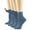 Denim Blue, variant on Women Seamless Bamboo Diabetic Ankle Socks, Non-Binding Loose Fit - 4 Pack Medium - Solid Casual Thin - Sock Size 9-11 Shoe Size 5-9 M White