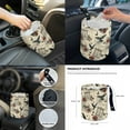 thumbnail image 7 of Renewold Skull Crow Rose Spider Web Print 14 PCS Car Accessories, Halloween Car Seat Covers Steering Wheel Seatbelt Strap Pad Trash Can Armrest Pad Coasters Rearview Mirror Handbrake Cover Set, 7 of 7