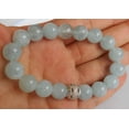 thumbnail image 4 of Natural Aquamarine 10mm Round Shape Smooth Cut Beads Stretchable Bracelet for Men & Women., 4 of 4
