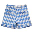 thumbnail image 2 of Richie House Girls' Diamond Print Shorts with Elastic Waistband RH1943, 2 of 2