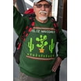 thumbnail image 3 of Old Glory Mens Cactus Desert Feliz Navidad Ugly Christmas Sweater Long Sleeve Sweatshirt, 3 of 6