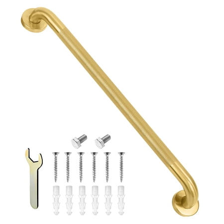 40 Inch Grab Bars For Shower 1.25'' Diameter Heavy Duty Stainless Steel Anti-slip Bathroom Safety Handicap Bar Bathtub & Toilet Wall Mounted Supports 500lbs
