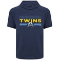 thumbnail image 2 of Men's Levelwear Navy Minnesota Twins City Connect Phase No Hitter Short Sleeve Pullover Hoodie, 2 of 3