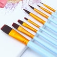 thumbnail image 6 of Milue Portable Artist Paint Brush Set Soft Anti-Shedding Watercolor Paint Brush 8 Pcs, 6 of 15
