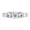 thumbnail image 2 of TimeLe$$ Classics 2 Carat TW Lab Grown Diamond Three Stone Engagement Ring in 14K White Gold (Ring Size 6), 2 of 6