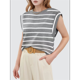 thumbnail image 3 of Camiseta Sin Mangas Informal de Verano para Mujer, Rayas Grises, Talla L, 3 of 6