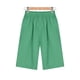 thumbnail image 4 of ICHUANYI Clearance Women's Summer Color Five Points Cotton Linen Pants Casual Pants(Green, XL) ICHUANYI WER2023081001503, 4 of 7