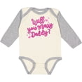 thumbnail image 3 of Inktastic Will You Marry Daddy Boys or Girls Long Sleeve Baby Bodysuit, 3 of 5