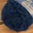 thumbnail image 3 of JubileeYarn Baby Bear Faux Fur Yarn - 100g/Skein Chunky Weight Polyester - Navy - 2 Skeins, 3 of 7