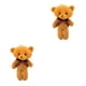 thumbnail image 1 of Guardurnaity Animales de peluche Material de algodón PP Llavero portátil Adorable Útil Mano Siéntete bien Suministro doméstico Llavero creativo Café 2Conjunto, 1 of 6