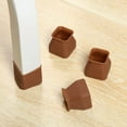thumbnail image 4 of Wodtesl 16 pcs Silicone Chair Leg Caps Floor Protectors Furniture Feet Covers Table Leg Pads Anti-Slip Noise Reduction 1.46x1.46x1.18 inch Transparent, 4 of 8