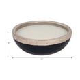 thumbnail image 4 of Decorative Two Tone Scented Candle Bowl for Men and Women - Large Votive Candle for Indoor and Outdoor Spaces - Stylish Home Decor Accent for Living Room, Bedroom, and Bathroom - 5", Ivory & Blue, 4 of 13