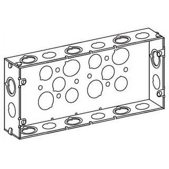 Appleton O-Z/G 4G5075S, Multi-Gang Electrical Switch Box, 4 Gang Sw Box, 1 PC
