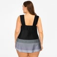 thumbnail image 4 of WREESH Women Gradient Print Ethnic Style Tankini Set Two Piece Swimsuit Plus Size, 4 of 9