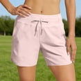 thumbnail image 4 of vigerkar Women's Athletic Running Shorts 5" Quick Dry Workout Hiking High Waisted Active Exercise Zipper Pocket (Light Pink, XXL), 4 of 4
