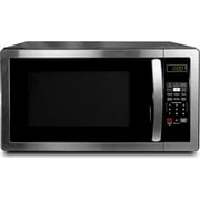 Microwave 1000 Watts, 1.1 cu ft - Microwave Oven With LED Lighting and Child Lock - Perfect for Apartments and Dorms - Easy Clean Stainless Steel