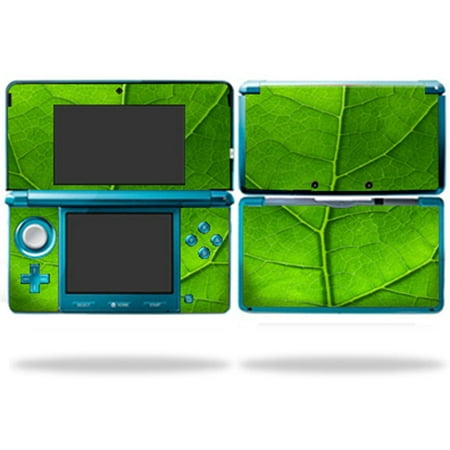 Skin Decal Wrap Cover Compatible With Nintendo 3DS Sticker Design Green Leaf
