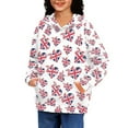 thumbnail image 2 of DISNIMO British Flag Hoodie Girls Heart Hoodies for Kids 8-10 Matching Hoodies Boy and Girl Pullover Hoodie Boys Hooded Sweatshirts with Hoodies Sweatshirt for Children School Clothes, 2 of 7