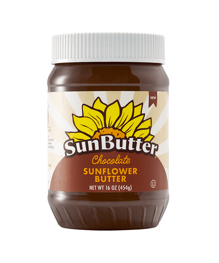 Sunbutter Chocolate Sunflower Butter, Spread, 16 oz Jar